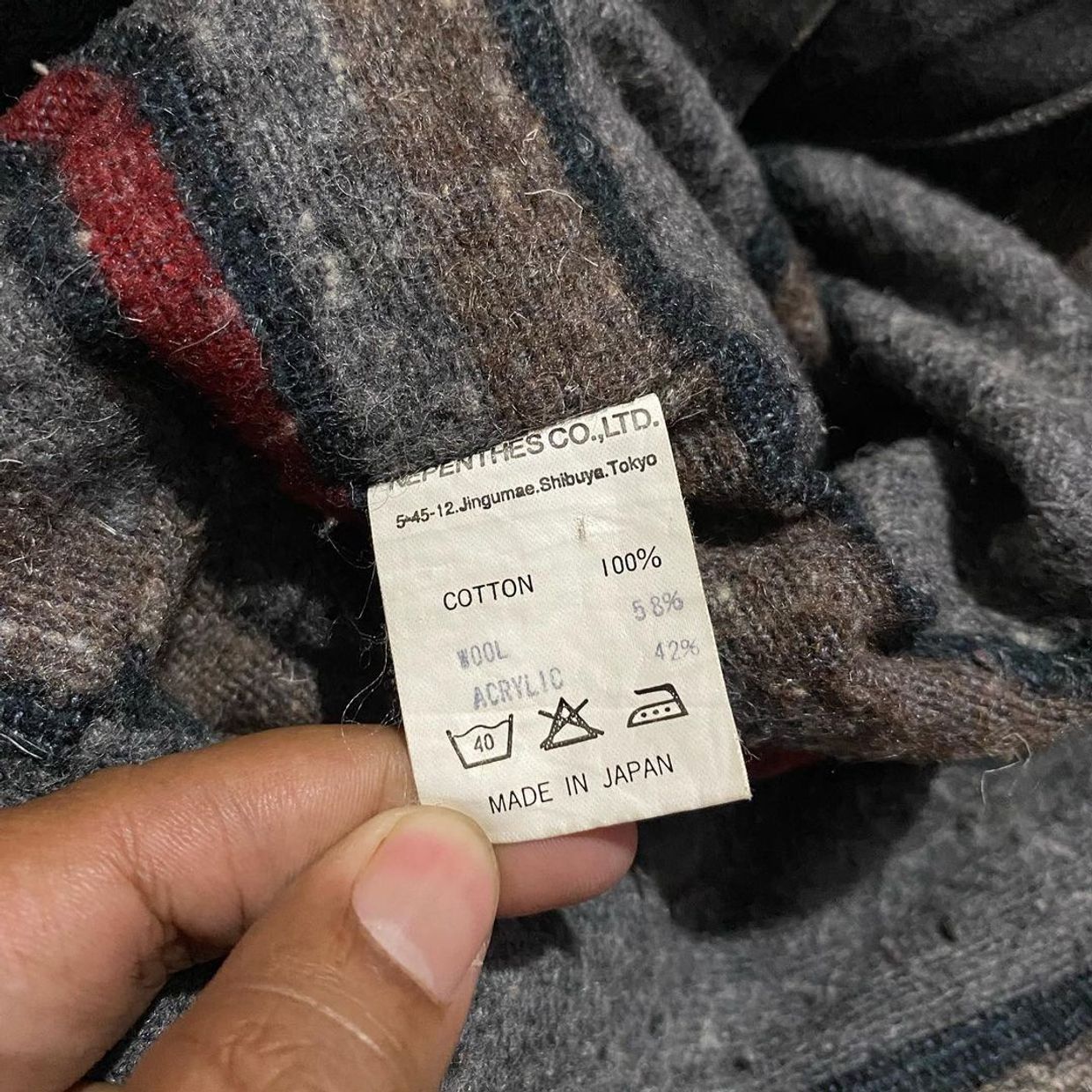 Nepenthes Wool Blanket Chore Denim Jacket, foto 6